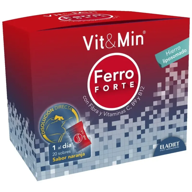 Eladiet vit y min ferro forte 20 sobres | Farmacia Barata Eladiet vit y min ferro forte 20 sobres | Farmacia Barata