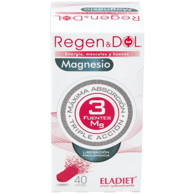 Eladiet regendol magnesio 40comp | Farmacia Barata