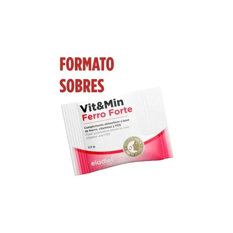 Eladiet vit y min ferro forte 20 sobres | Farmacia Barata Eladiet vit y min ferro forte 20 sobres | Farmacia Barata