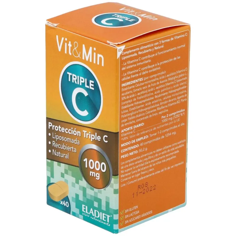 Triple c vit. c liposomada 40comp. | Farmacia Barata Triple c vit. c liposomada 40comp. | Farmacia Barata