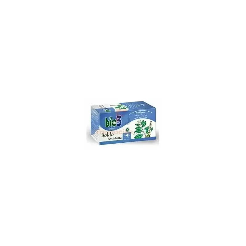 Bio3 boldigest boldo con menta 25 filtros | Farmacia Barata