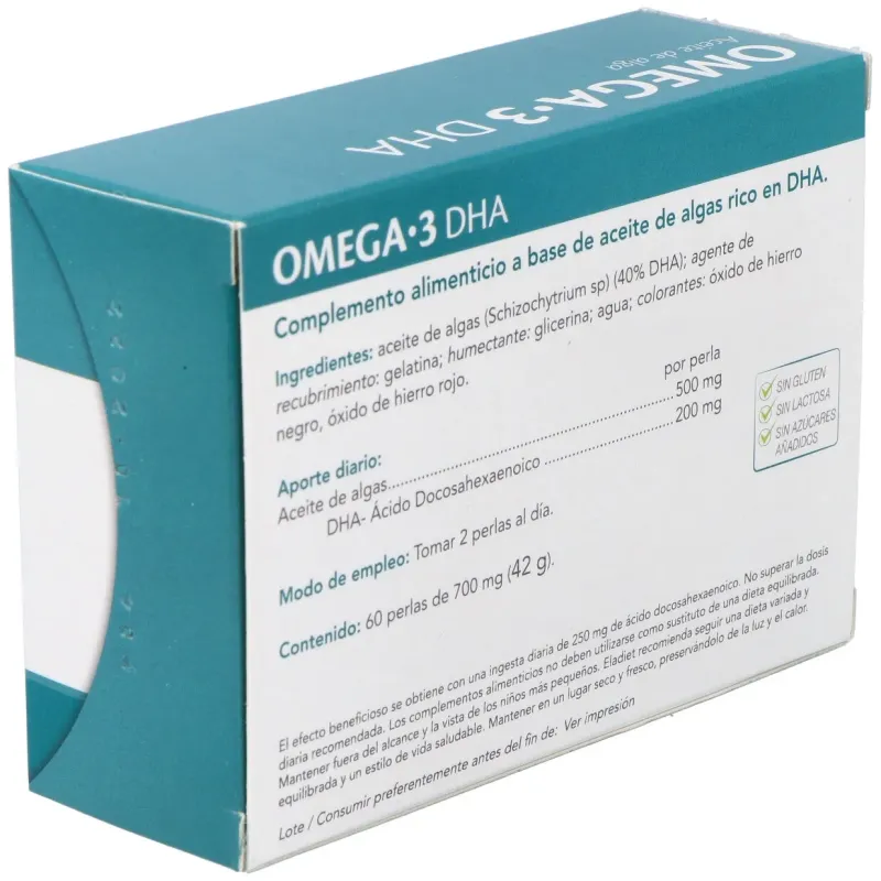 Omega 3 dha aceite de alga eladiet 60 perlas | Farmacia Barata Omega 3 dha aceite de alga eladiet 60 perlas | Farmacia Barata
