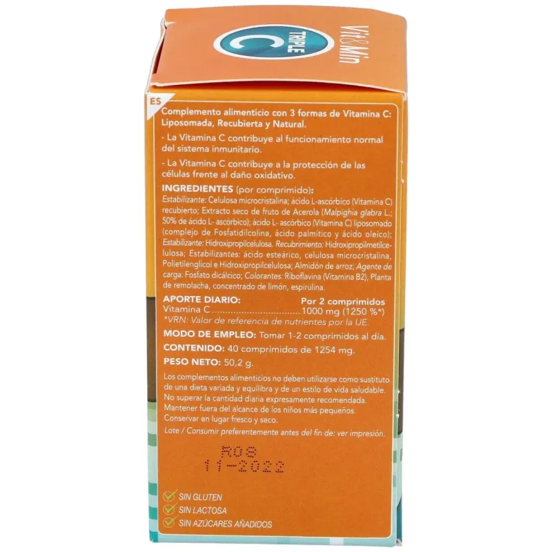 Triple c vit. c liposomada 40comp. | Farmacia Barata Triple c vit. c liposomada 40comp. | Farmacia Barata