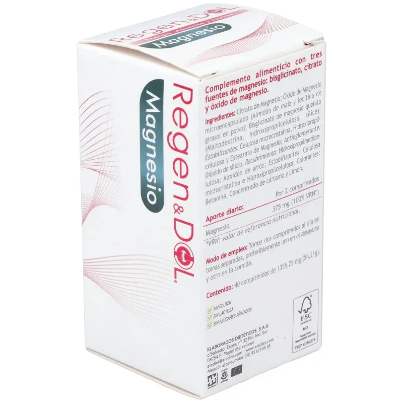 Eladiet regendol magnesio 40comp | Farmacia Barata
