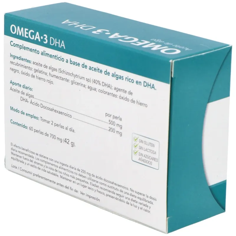 Omega 3 dha aceite de alga eladiet 60 perlas | Farmacia Barata Omega 3 dha aceite de alga eladiet 60 perlas | Farmacia Barata
