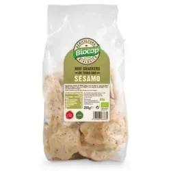 Mini crackers de trigo sesamo 250gr. bio vegan