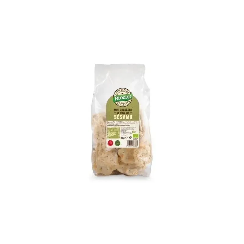 Mini crackers de trigo sesamo 250gr. bio vegan | Farmacia Barata