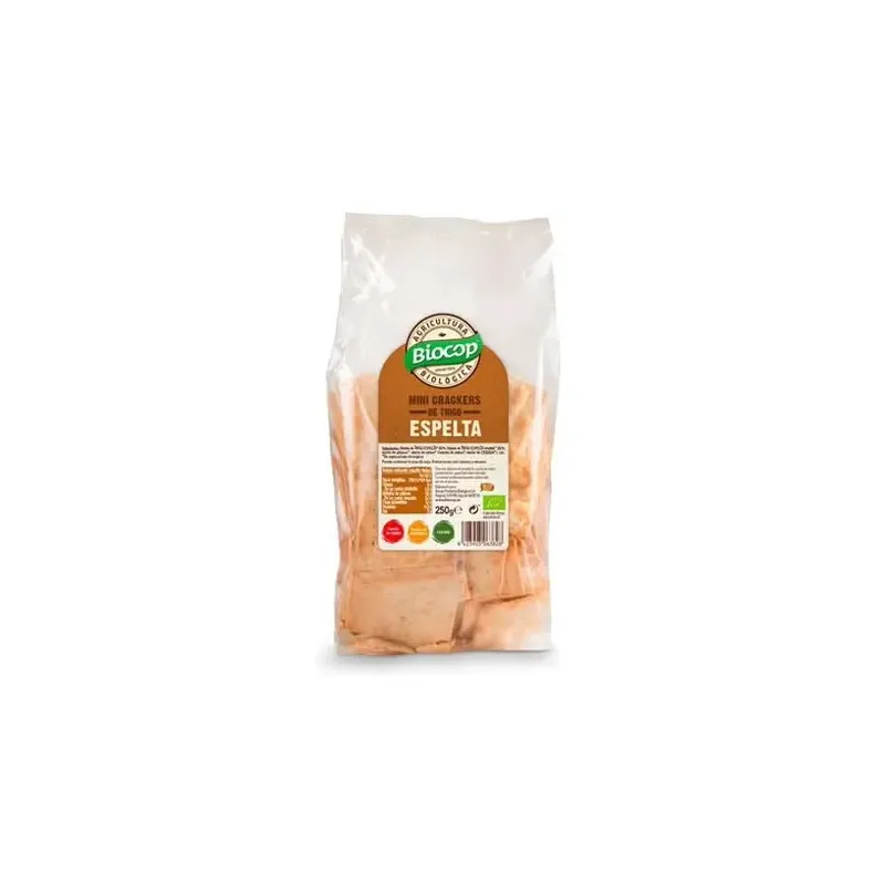 Mini crackers de trigo espelta 250gr. bio vegan | Farmacia Barata