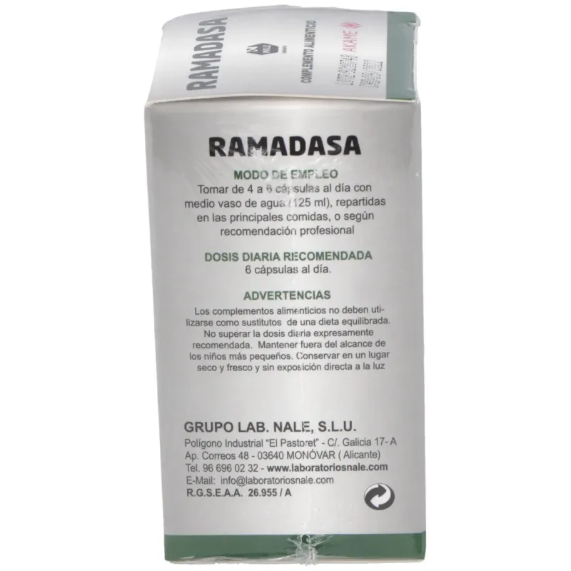 Ramadasa 60cap. | Farmacia Barata Ramadasa 60cap. | Farmacia Barata