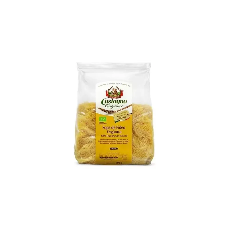 Castagno fideo sémola trigo duro bio 500g | Farmacia Barata