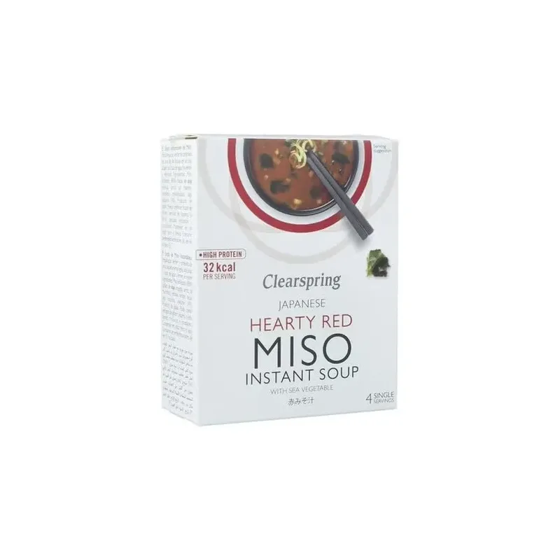 Sopa de miso picante con algas instantanea 4sbrs. | Farmacia Barata