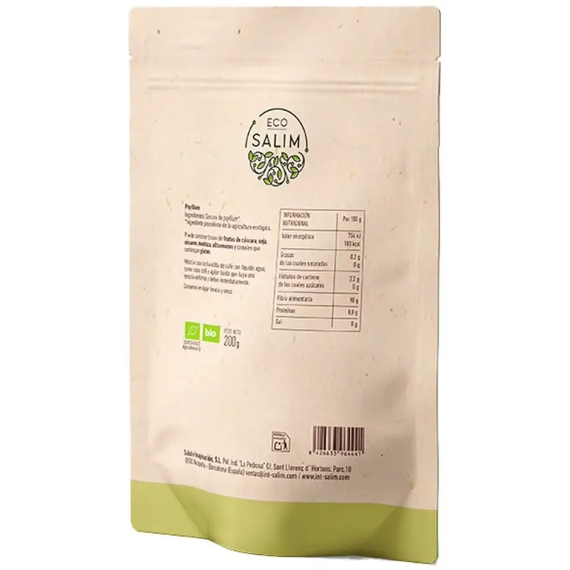Eco-salim psyllium plantago ovata bio vegan 200g | Farmacia Barata
