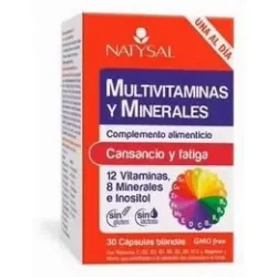 Natysal multivitaminico mineral 30 cápsulas | Farmacia Barata