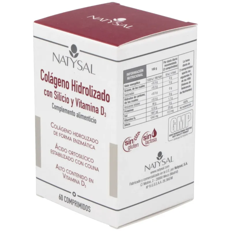 Natysal colageno hidrolizado con silicio y vitamina d3 60comp | Farmacia Barata Natysal colageno hidrolizado con silicio y vitamina d3 60comp | Farmacia Barata