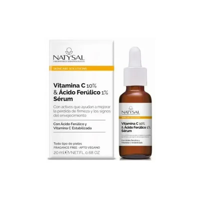 Natysal vitamina c 10% y acido ferulico 1% serum 20ml | Farmacia Barata Natysal vitamina c 10% y acido ferulico 1% serum 20ml | Farmacia Barata