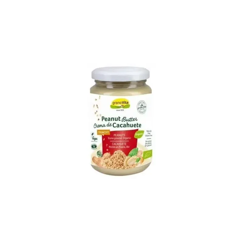 Granovita crema cacahuetes crunchy bio 350g | Farmacia Barata