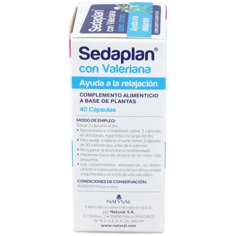Sedaplan (valeriana-tranquilizante) 40cap. | Farmacia Barata Sedaplan (valeriana-tranquilizante) 40cap. | Farmacia Barata