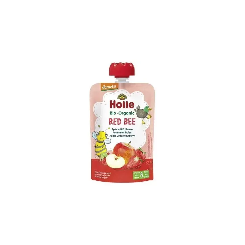 Smoothie red bee manzana-fresa 8meses 100g demeter | Farmacia Barata