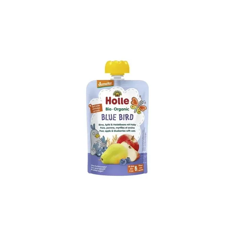 Holle smoothie pera, manzana, arándano con avena +6m 100ml | Farmacia Barata