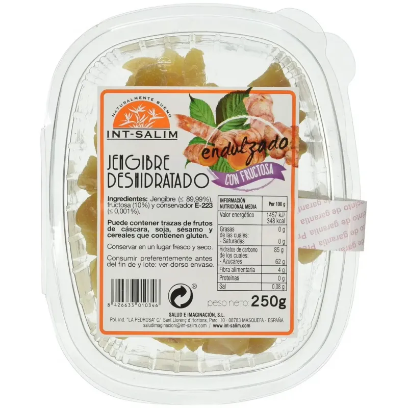 Int salim jengibre deshidratado con fructosa 250g | Farmacia Barata Int salim jengibre deshidratado con fructosa 250g | Farmacia Barata