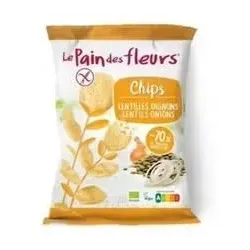 Chips de lentejas con cebolla 50gr. bio sg vegan