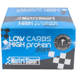 Nutrisport barritas low carbs brownie 16 uds