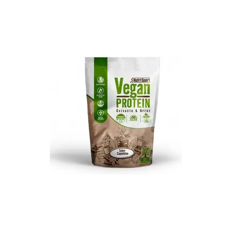 Nutrisport vegan protein vainilla y cookies 468g | Farmacia Barata