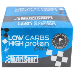 Nutrisport barritas low carbs chocolate-galleta 16 uds