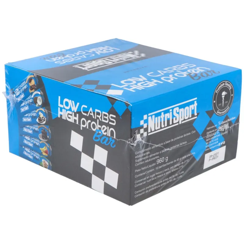 Nutrisport barritas low carbs brownie 16 uds | Farmacia Barata