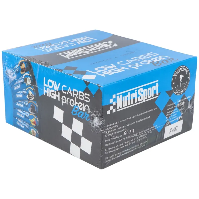 Nutrisport barritas low carbs cookies y cream 16 uds | Farmacia Barata Nutrisport barritas low carbs cookies y cream 16 uds | Farmacia Barata