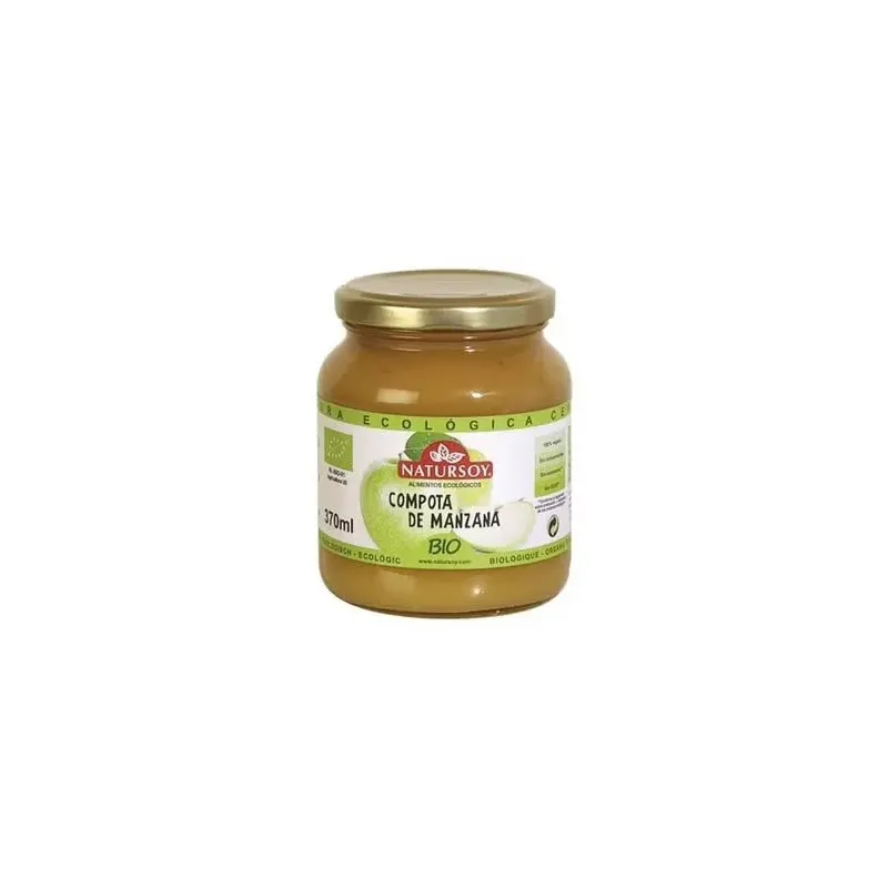Natursoy compota de manzana eco 370ml | Farmacia Barata