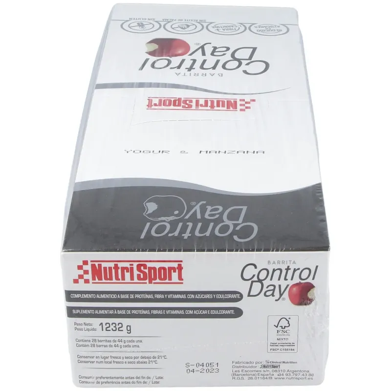 Nutrisport caja controlday yogur manzana 28uds | Farmacia Barata
