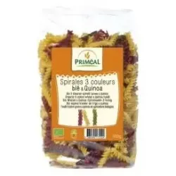 Espirales tricolor de trigo quinoa 500gr. bio