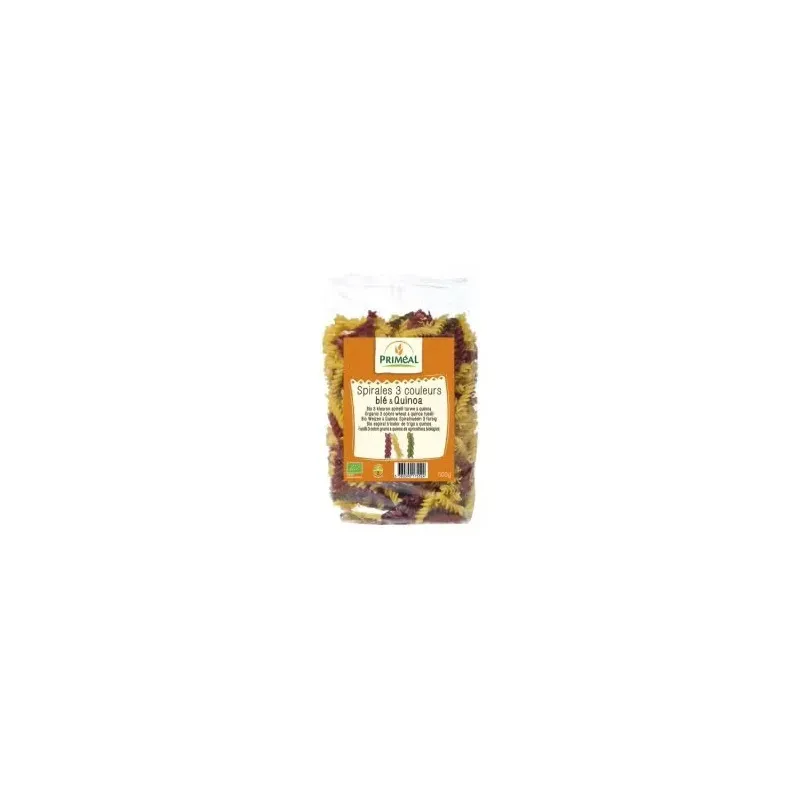 Espirales tricolor de trigo quinoa 500gr. bio | Farmacia Barata