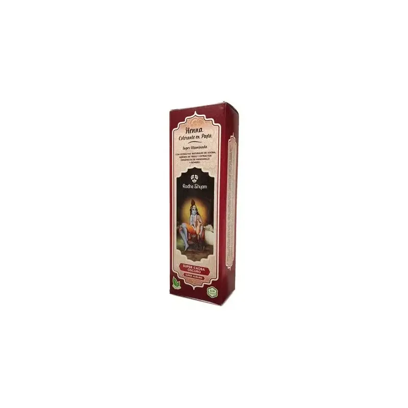 Radhe shyam henna super caoba oscuro pasta 200g | Farmacia Barata
