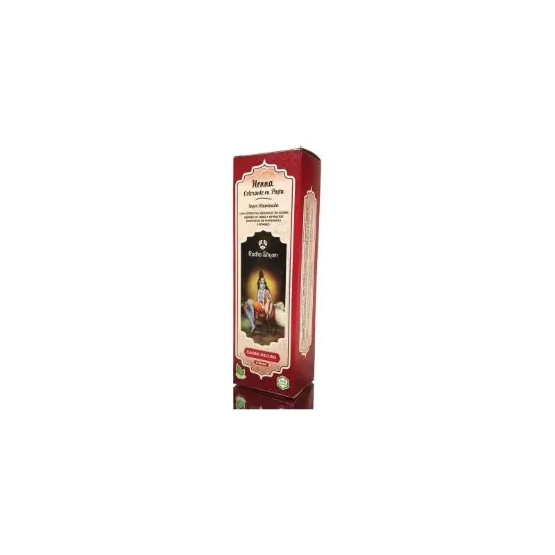 Radhe shyam henna caoba oscuro pasta 200ml | Farmacia Barata