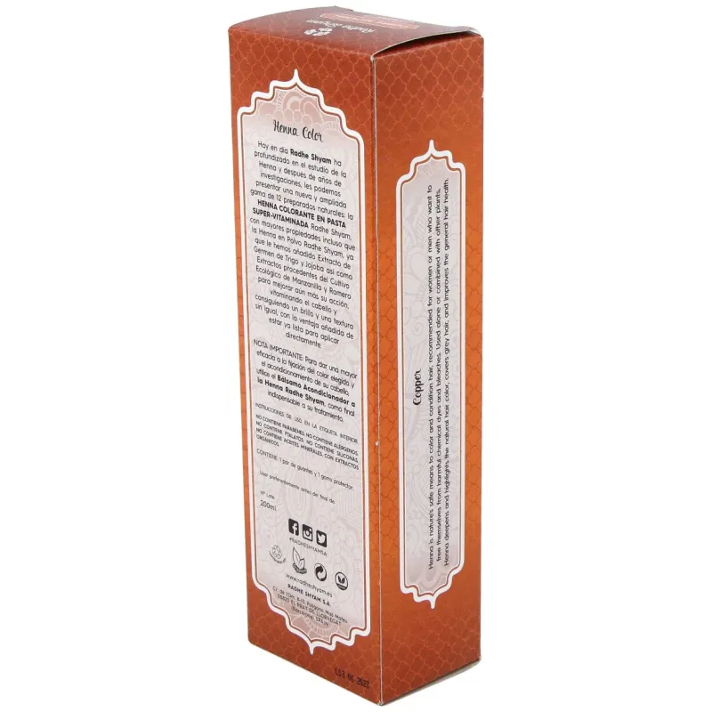 Radhe shyam henna pasta cobre natural | Farmacia Barata Radhe shyam henna pasta cobre natural | Farmacia Barata