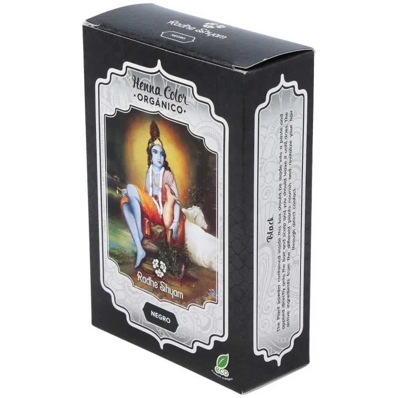 Radhe shyam henna color negro 100ml | Farmacia Barata