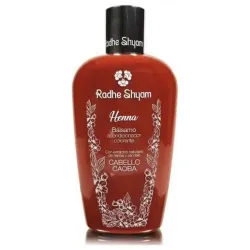 Balsamo acondicionador henna color caoba 400ml.