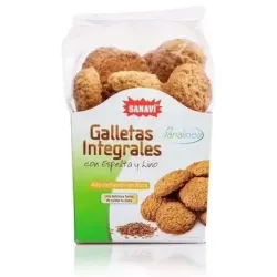 Sanavi galletas integrales con espelta y lino bio 200g