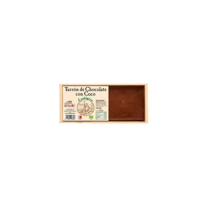 Chocolates solé turrón de chocolate con coco bio 200g | Farmacia Barata