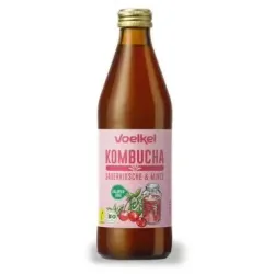 Voelkel kombucha cereza y menta bio 330ml