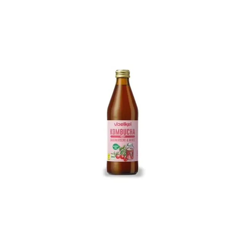 Voelkel kombucha cereza y menta bio 330ml | Farmacia Barata