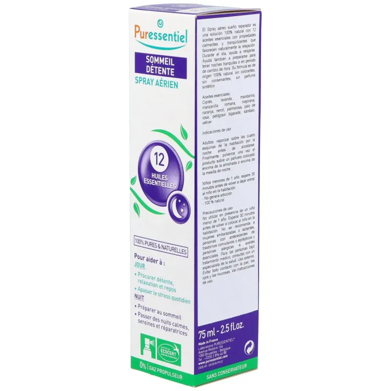 Spray aereo sueño reparador con 12 ae 75ml. | Farmacia Barata