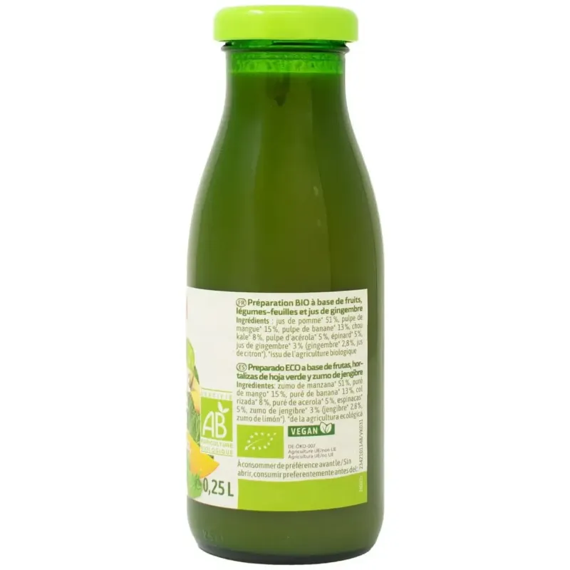 Voelkel smoothie verde de mango kale y espinacas bio 250ml | Farmacia Barata