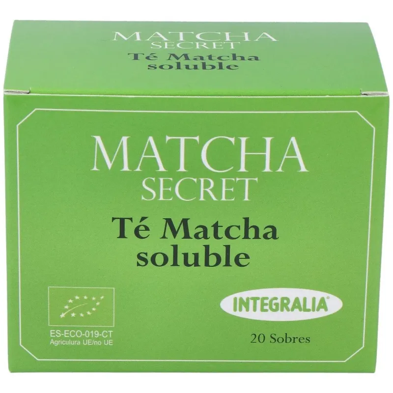 Té matcha ecologico soluble integralia 20 sobres | Farmacia Barata