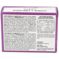 Integralia lisina + uncaria forte 60caps | Farmacia Barata