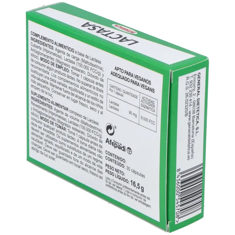 Integralia lactasa 30caps | Farmacia Barata