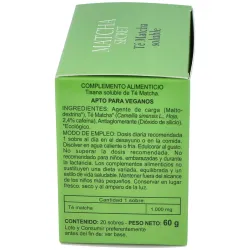 Té matcha ecologico soluble integralia 20 sobres | Farmacia Barata