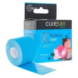 Curesan cure tape vendaje neuromuscular azul 5mx5cm 1ud